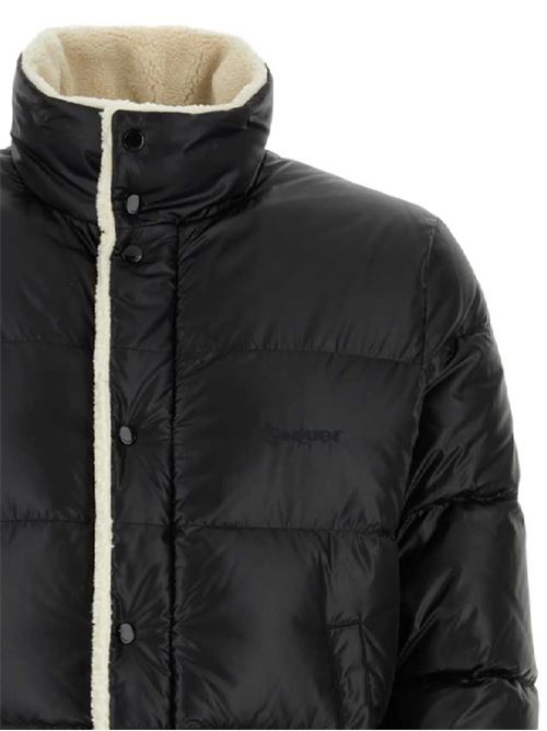 Black feather down jacket SAINT LAURENT | 745644Y9G121001